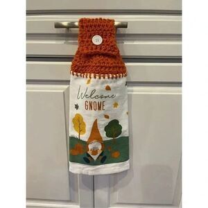 Crochet Top Kitchen Towel-Welcome Gnomes
